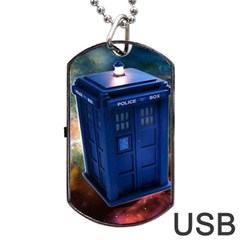 The Police Box Tardis Time Travel Device Used Doctor Who Dog Tag Usb Flash (two Sides) by Semog4