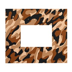 Abstract Camouflage Pattern White Wall Photo Frame 5  X 7 