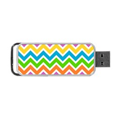 Chevron-pattern-design-texture Portable Usb Flash (two Sides) by Semog4