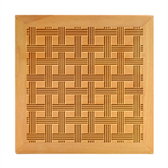 Seamless-stripe-pattern-lines Wood Photo Frame Cube