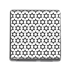 Pattern-star-repeating-black-white Memory Card Reader (square 5 Slot) by Semog4