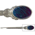 Glass-scifi-violet-ultraviolet Letter Opener Front