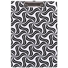 Soft-pattern-repeat-monochrome A4 Acrylic Clipboard by Semog4