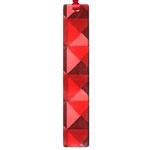 Red Diamond Shapes Pattern Large Book Marks Front