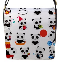 Giant Panda Bear Cuteness Flap Closure Messenger Bag (s) by Salman4z