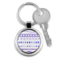 Marine Nautical Clip Art Key Chain (round) by Salman4z