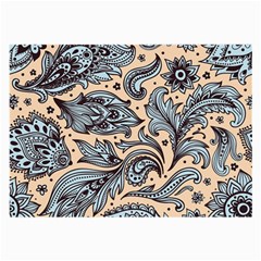 Texture Ornament Paisley Large Glasses Cloth (2 Sides) by Salman4z