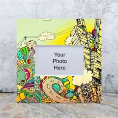 Doodle Wallpaper Artistic Surreal White Box Photo Frame 4  X 6  by Salman4z