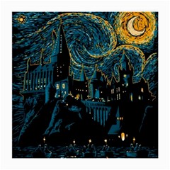 Hogwarts Castle Van Gogh Medium Glasses Cloth by Salman4z