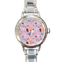 Medical Round Italian Charm Watch by SychEva