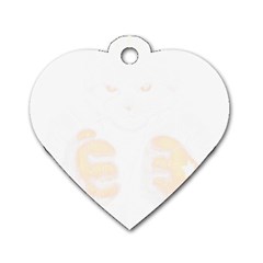 Boxing Cat Dog Tag Heart (one Side) by JayEdden