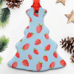 Strawberry Christmas Tree Ornament (two Sides) by SychEva