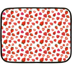 Watercolor Strawberry Fleece Blanket (mini) by SychEva