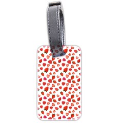 Watercolor Strawberry Luggage Tag (two Sides) by SychEva