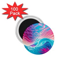 Tsunami Waves Ocean Sea Nautical Nature Water 6 1 75  Magnets (100 Pack) 