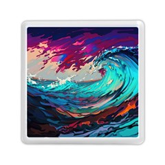 Tsunami Waves Ocean Sea Nautical Nature Water Painting Memory Card Reader (square) by Jancukart