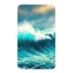 Waves Ocean Sea Tsunami Nautical Blue Memory Card Reader (rectangular)