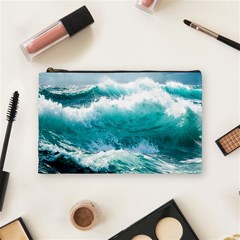 Waves Ocean Sea Tsunami Nautical 4 Cosmetic Bag (medium) by Jancukart