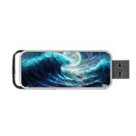 Tsunami Waves Ocean Sea Nautical Nature Water 4 Portable USB Flash (One Side) Front