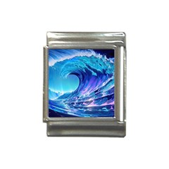 Tsunami Tidal Wave Ocean Waves Sea Nature Water 2 Italian Charm (13mm) by Jancukart