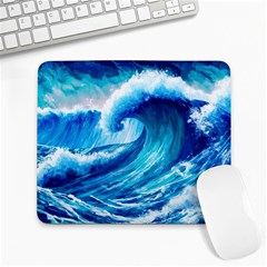 Tsunami Tidal Wave Ocean Waves Sea Nature Water 3 Large Mousepad