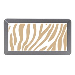 Brown Zebra Vibes Animal Print  Memory Card Reader (mini)