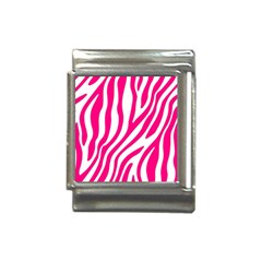 Pink Fucsia Zebra Vibes Animal Print Italian Charm (13mm) by ConteMonfrey