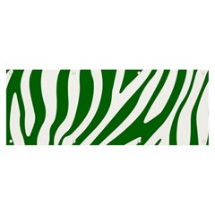 Dark Green Zebra Vibes Animal Print Banner And Sign 8  X 3  by ConteMonfrey