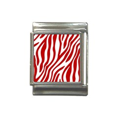 Red Zebra Vibes Animal Print  Italian Charm (13mm) by ConteMonfrey