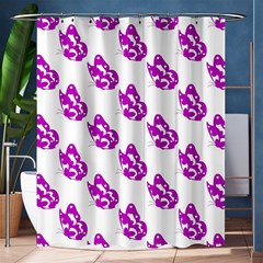 Purple Butterflies On Their Own Way  Shower Curtain 60  X 72  (medium)  by ConteMonfrey