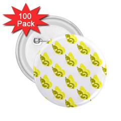 Yellow Butterflies On Their Own Way 2 25  Buttons (100 Pack)  by ConteMonfrey