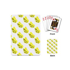 Yellow Butterflies On Their Own Way Playing Cards Single Design (mini) by ConteMonfrey