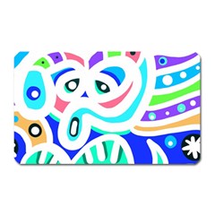 Crazy Pop Art - Doodle Animals   Magnet (rectangular)