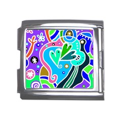 Crazy Pop Art - Doodle Hearts   Mega Link Italian Charm (18mm) by ConteMonfrey