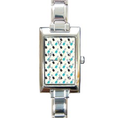 Nails Rectangle Italian Charm Watch by SychEva