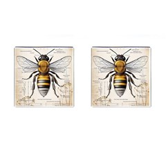 Bee Beekeeping Cufflinks (square)