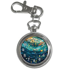 Confetti Ocean Themed Tropical Background Wallpaper Key Chain Watches by Wegoenart