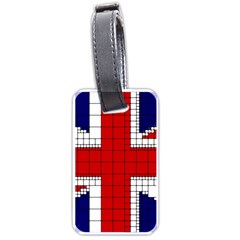 Union Jack Flag Uk Patriotic Luggage Tag (one Side) by Celenk