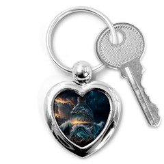 Fantasy People Mysticism Composing Fairytale Art 2 Key Chain (heart)