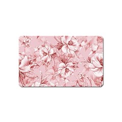 Flower Flowers Floral Flora Naturee Pink Pattern Magnet (name Card)