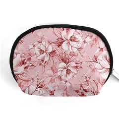 Flower Flowers Floral Flora Naturee Pink Pattern Accessory Pouch (medium)