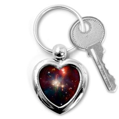 Astrology Astronomical Cluster Galaxy Nebula Key Chain (heart)