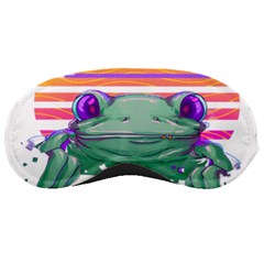 Frog Animal Sun Amphibian Figure Digital Art Sleeping Mask