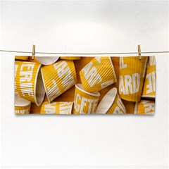 Yellow-cups Hand Towel by nateshop