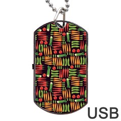 Vegetable Dog Tag Usb Flash (two Sides) by SychEva