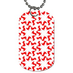 Lonely T-rex Dinosaur Dinosaur Game Pattern Dog Tag (two Sides) by Ravend