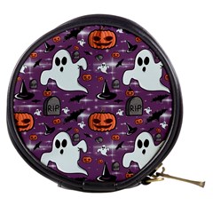 Pumpkin Ghost Witch Hat Halloween Sketch Holiday Mini Makeup Bag