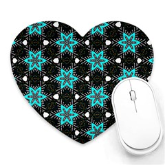 Pattern Design Scrapbooking Colorful Stars Heart Mousepad by Ravend