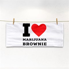 I Love Marijuana Brownie Hand Towel by ilovewhateva