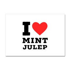 I Love Mint Julep Crystal Sticker (a4) by ilovewhateva